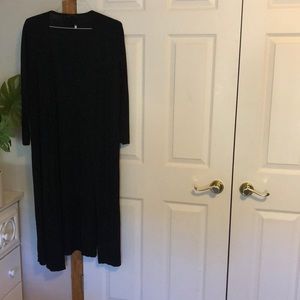 Long black cardigan